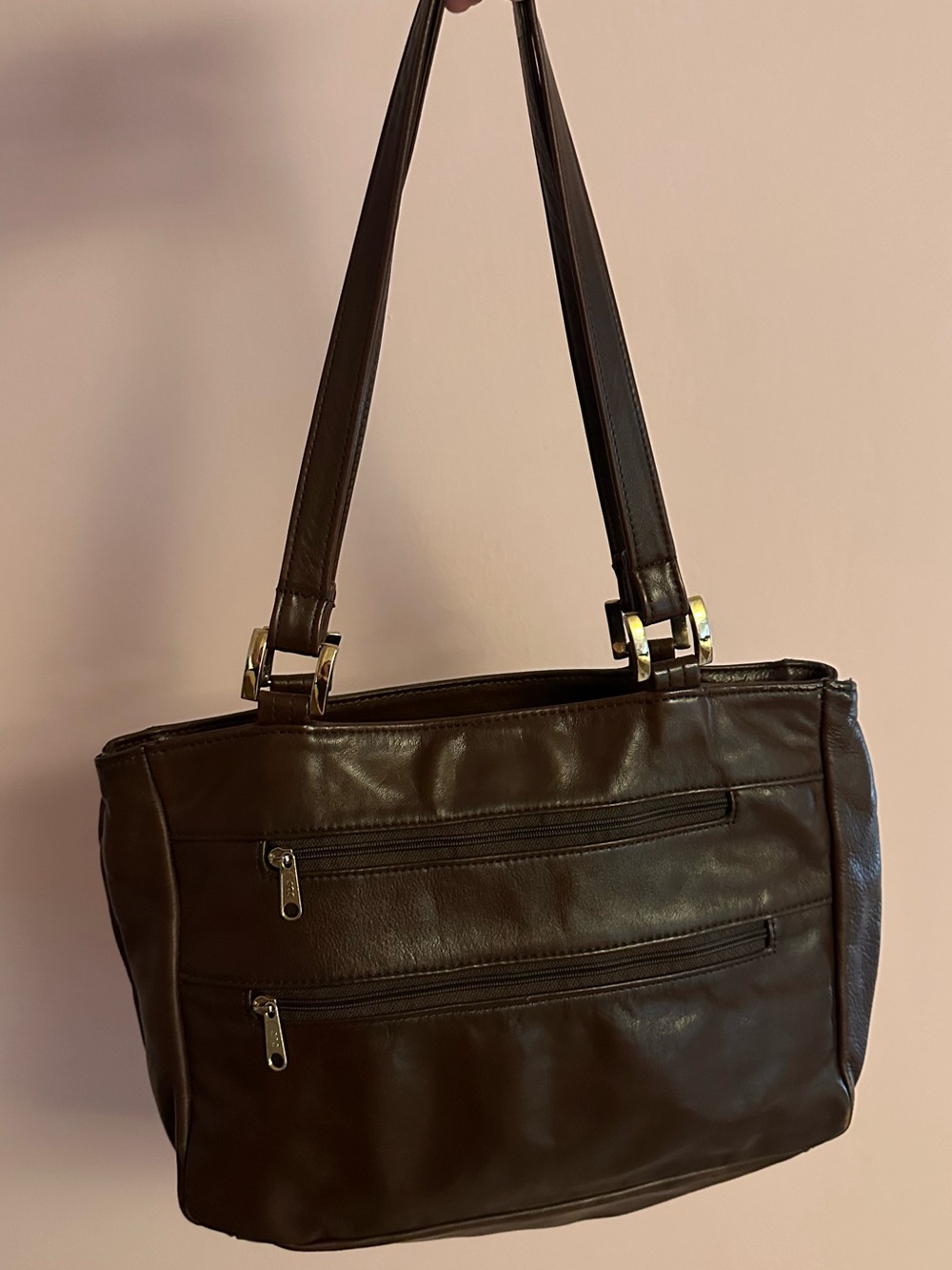 SAS Women's Brown Leather Shoulder Bag